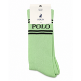 Polo Mens Golf Crew Socks In Green/Navy