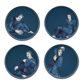 Carrol Boyes Dinner Plate Set Of 4-Indigo Blues