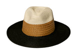 Durban II Unisex Sun Hat In Black & Cream