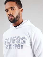Guess Mens Beau Cn White Sweatshirt