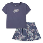 Nike Girls Printed Club Scooter Set In Indigo