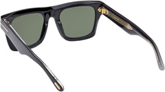 Tom Ford Unisex Sunglasses In Shiny Black