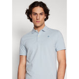 G-Star Raw Mens Dunda Slim Golfer In Baby Blue