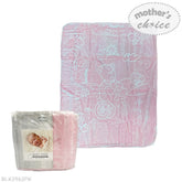 Mother's Choice Girls Baby Mink Blanket In Pink Bear
