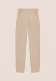 Freddy Womens Knitted Seamless 7/8 Leggings High Waist In Beige