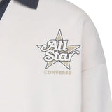Converse Girls Long Sleeve Polo Dress In Natural