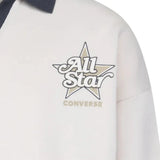 Converse Girls Long Sleeve Polo Dress In Natural