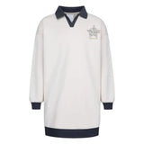 Converse Girls Long Sleeve Polo Dress In Natural