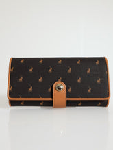 Polo New Iconic Brown Trifold Purse