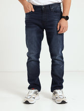 Guess Mens Regular Straight jeans In Dark Wash