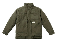 Sniper Boys Parka Jacket In Military Green