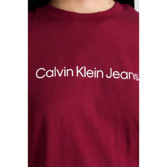 Calvin Klein Womens Classic Logo T-Shirt In Magenta