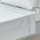Egyptian Cotton T400 Oxford Flat Sheet In Grey