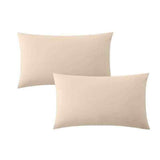 Egyptian Cotton 400 Thread Oxford Pillow Case Pair In Stone