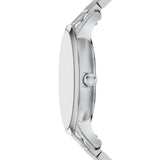Emporio Armani Mens Arch 3 Hand Watch In Silver