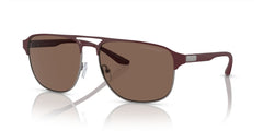 Emporio Armani Mens Bronze Sunglasses In Maroon