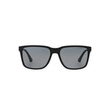 Emporio Armani Mens Rectangular Polarized Sunglasses In Matte Black