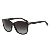 Emporio Armani Unisex Sunglasses In Shiny Black