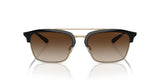 Emporio Armani Unisex Sunglasses In White Gold