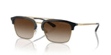 Emporio Armani Unisex Sunglasses In White Gold