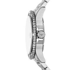 Emporio Armani Men's World Explorer Three-Hand Date, Stainless Steel Watch