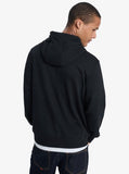 Quiksilver Mens Fleece Top Logo Hoodie In Black