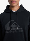 Quiksilver Mens Fleece Top Logo Hoodie In Black