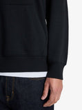 Quiksilver Mens Fleece Top Logo Hoodie In Black