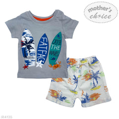 Inf Boys Printed 2Pc Set Catch The Waves
