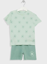 Converse Boys Sustainable Core 2 Piece Set In Green