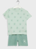 Converse Boys Sustainable Core 2 Piece Set In Green