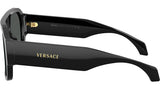 Versace Unisex Medusa Pilot Sunglasses In Black