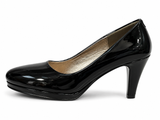 Pierre Cardinn Womens Liane 4 Patent Heels In Black