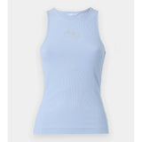 Guess Womens Round Neck Tank Top In Blue