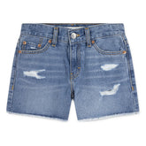 Levis Girlfriend Shorty Shorts In Indigo