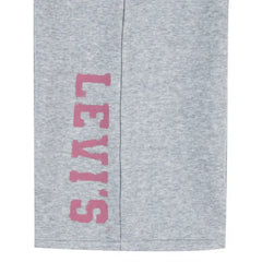 Levis Girls Wide Leg Fleece Pants In Grey