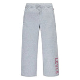 Levi's Girls Wide Leg Fleece Pants In Grey
