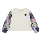 Levi's Girls Floral Puff Sleeve Woven Top In Egret