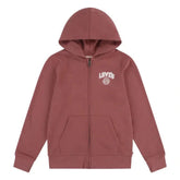 Levis Boys Solid Full Zip Hoodie In Roan Rouge