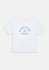 Calvin Klein Girls Varsity Graphic T-Shirt In White