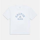 Calvin Klein Girls Varsity Graphic T-Shirt In White