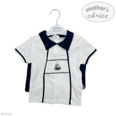 Mothers Choice 2Pc Boys Sailor Ir4124 Navy