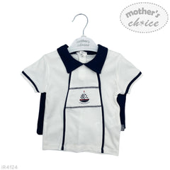 Mothers Choice 2Pc Boys Sailor Ir4124 Navy