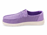 Hey Dude Ladies Wendy Stretch Sox Shoes In Purple