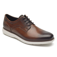 Rockport Mens Garrett Plain Cognac Toe Shoes