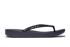 Fitflop Ladies Iquishion Multi-Crystal Ergonomic Sandals In Midnight