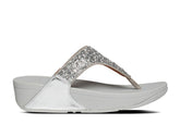 Fitflop Ladies Lulu Shimmer Foil In Silver