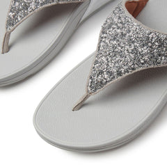 Fitflop Ladies Lulu Shimmer Foil In Silver