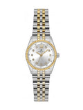 Daniel Klein Womens Small Watch In Silver & Rose