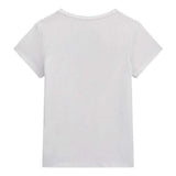 Guess Girls Short Sleeve Pink Beaded Logo T-Shirt
